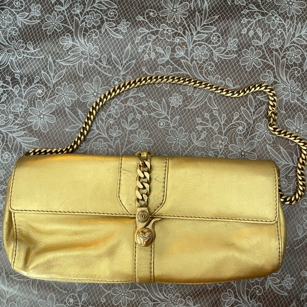 Vintage Juicy Clutch with Chain Strap